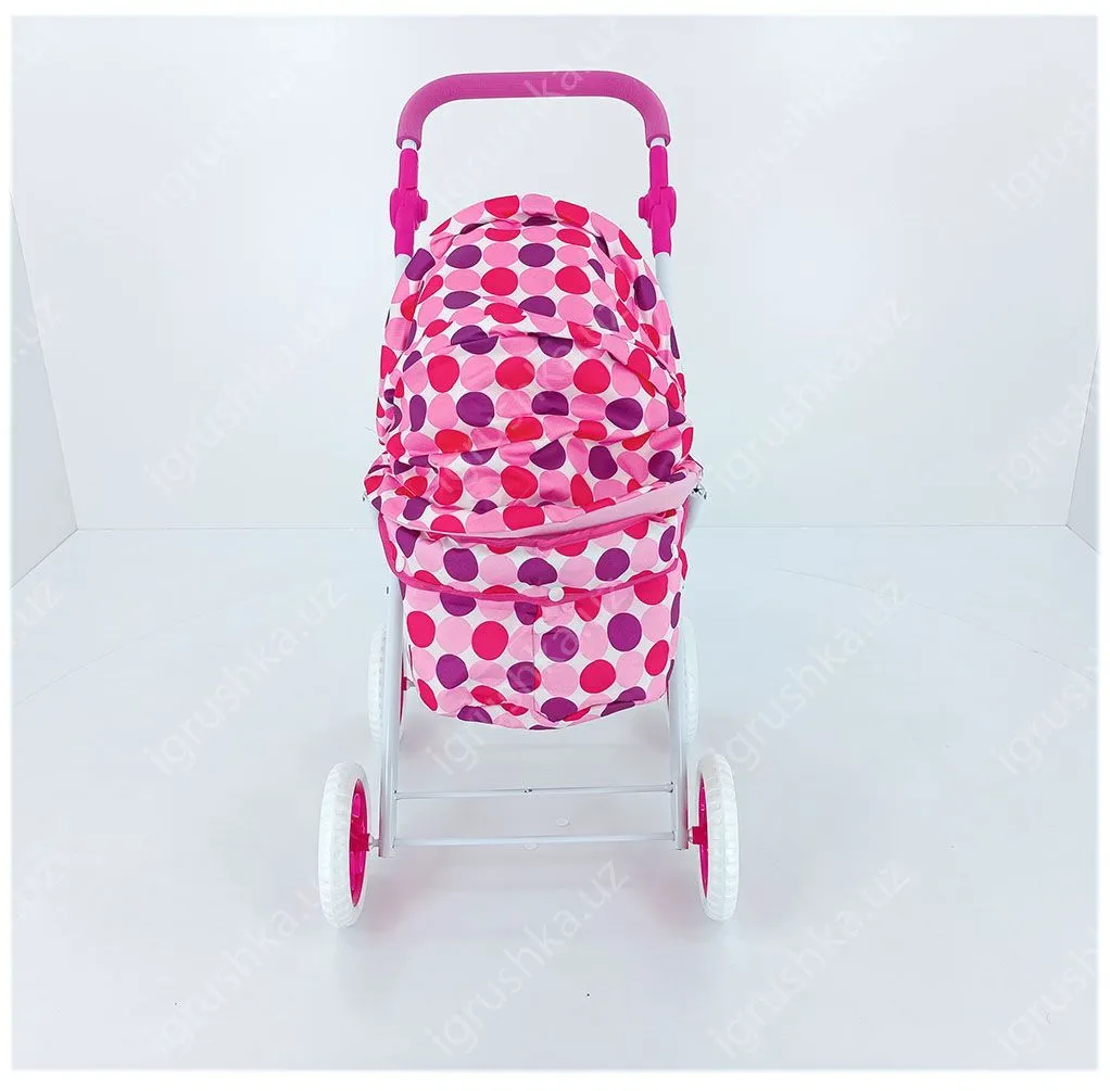 картинка Коляска для кукол, складная люлька для девочки, металлическая от магазина igrushka.uz