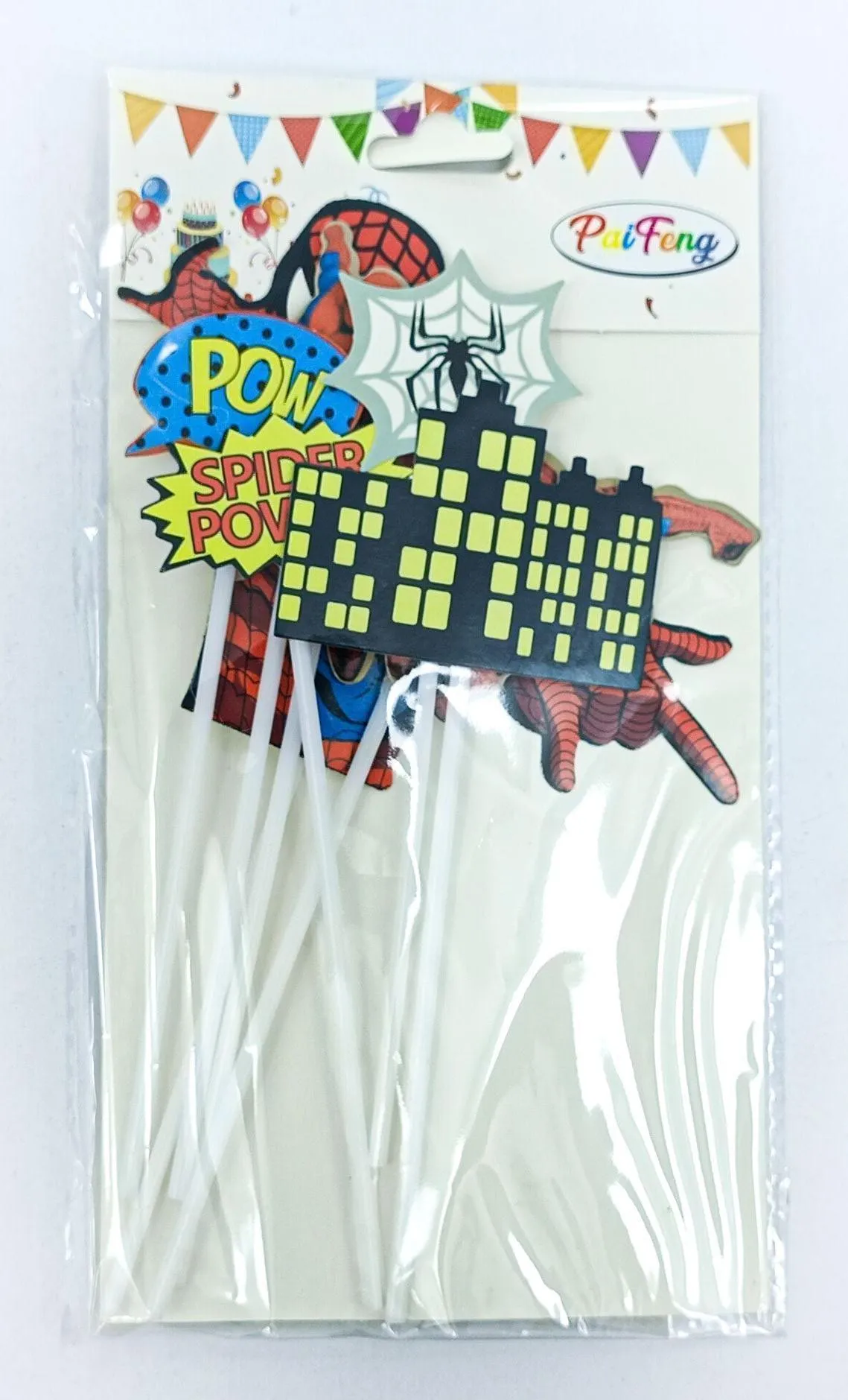 картинка Человек паук | Топперы для торта 7 шт деталь от магазина igrushka.uz