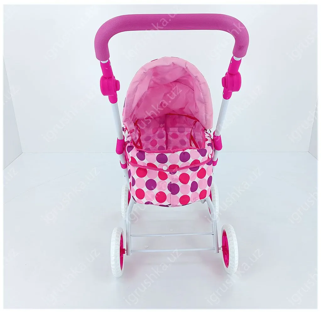 картинка Коляска для кукол, складная люлька для девочки, металлическая от магазина igrushka.uz