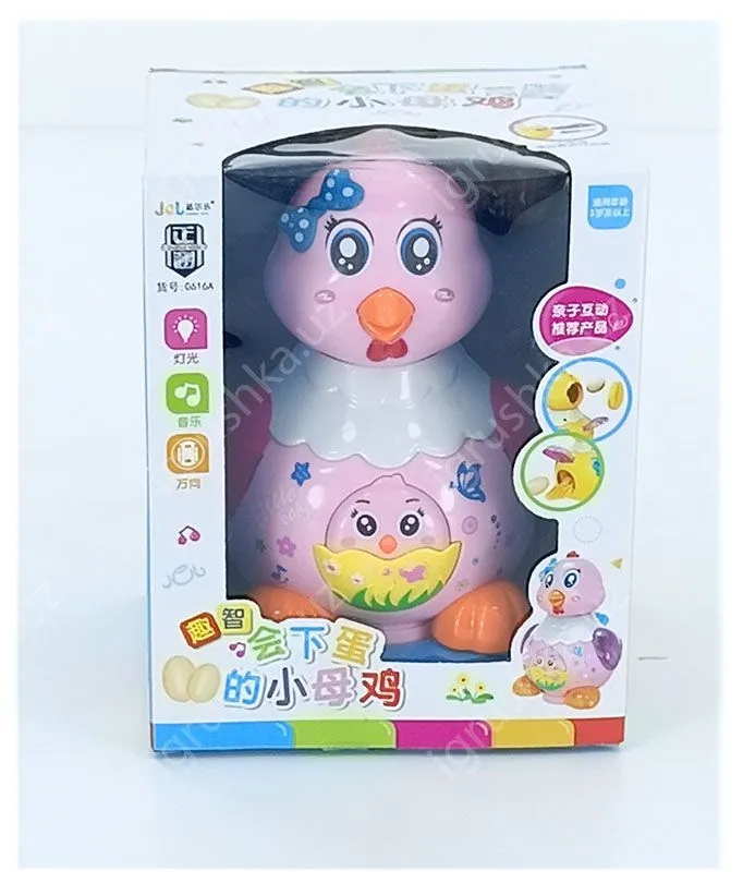 картинка Музыкальная игрушка «Курочка» розовая от магазина igrushka.uz