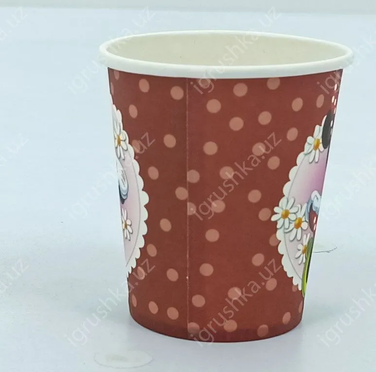 картинка Стаканчики детские одноразовые "Минни Маус" 8 см от магазина igrushka.uz