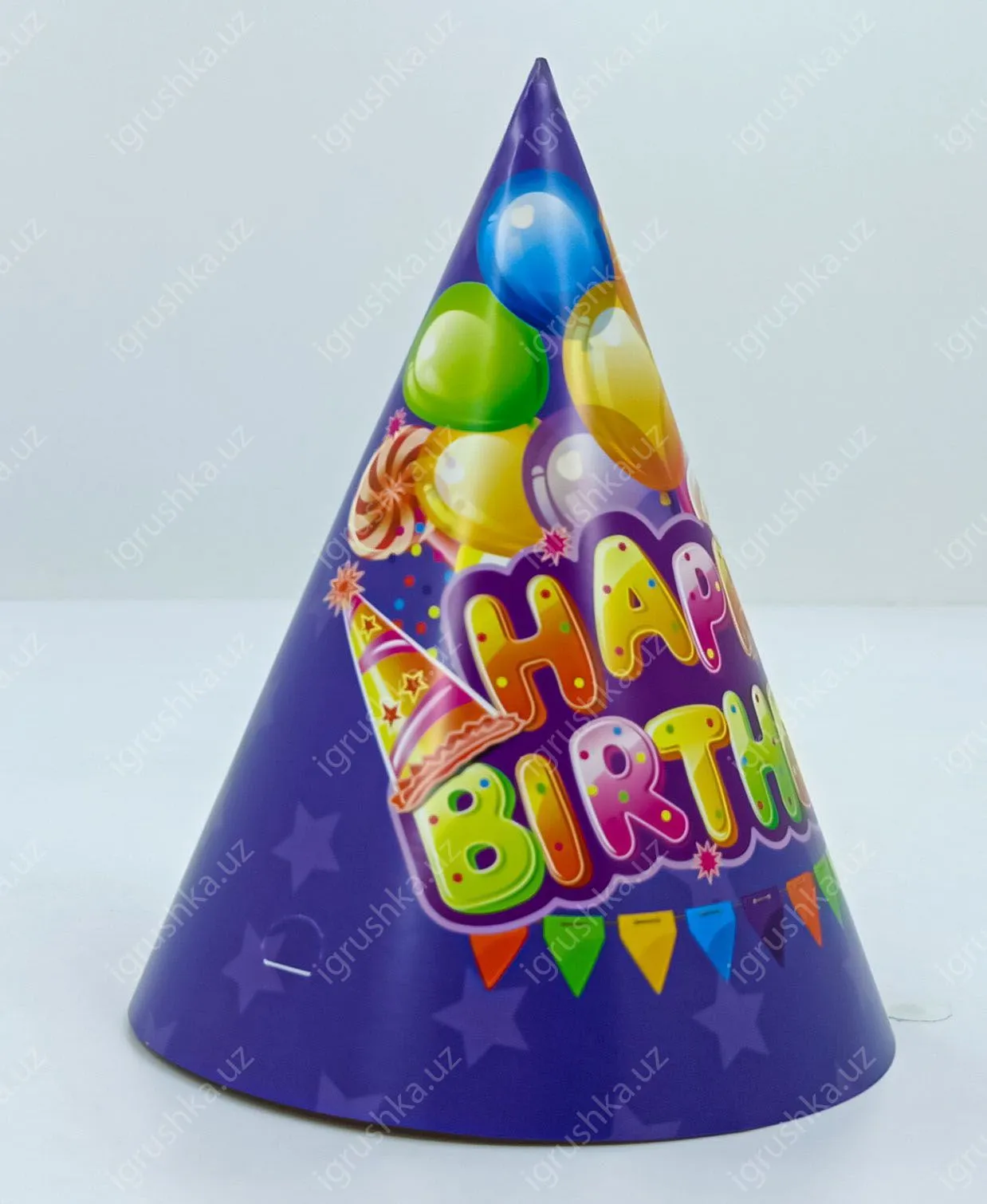 картинка Праздничные шапочки для детей - Happy birthday! Шарики (Цена за 1 штук) от магазина igrushka.uz
