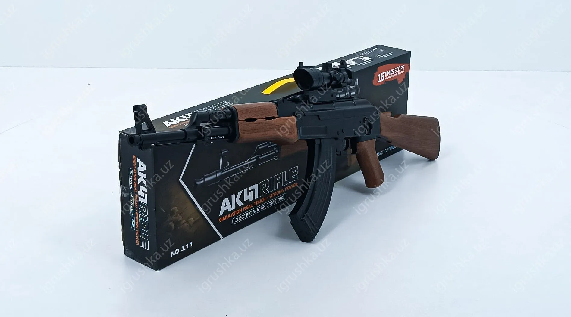 картинка Детская пневматическая орбизное винтовка АК-47 NO.J.11 от магазина igrushka.uz