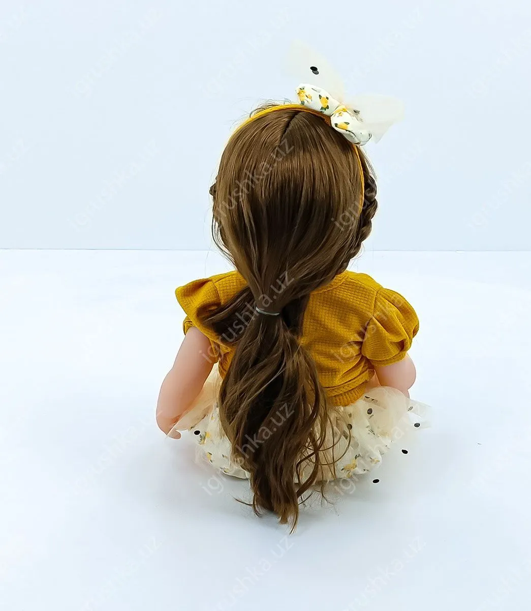 картинка 50 см Reborn Интерактивная кукла реборн девочка полностью силиконовая JM68-12 от магазина igrushka.uz