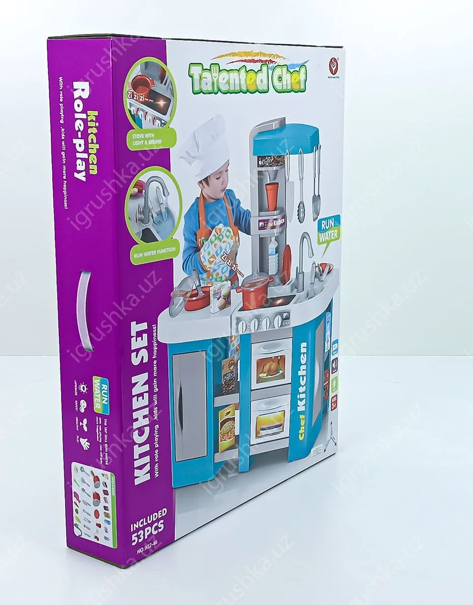 картинка Игровая кухня Talented Chef с водой, светом и звуком, 53 пр. от магазина igrushka.uz