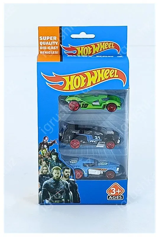 картинка Hot Wheel металлический набор из трех машинки 8635 от магазина igrushka.uz
