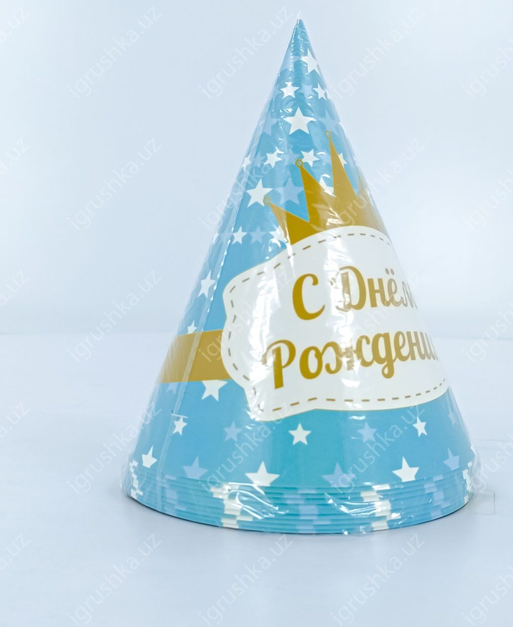 картинка Праздничные шапочки для детей - Happy birthday! Звезда (Цена за 1 штук) от магазина igrushka.uz