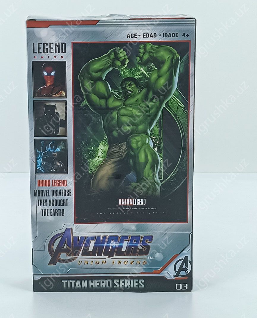 картинка Фигурки супергероев Мстители (Avengers), Детские игрушки, Халк, 30см (свет и звук) от магазина igrushka.uz