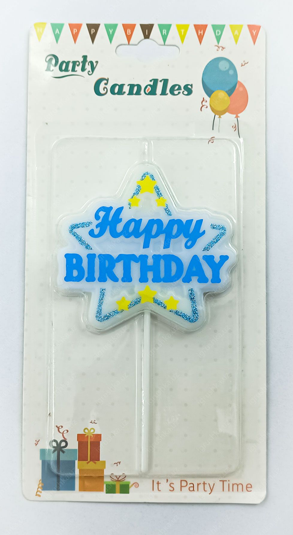 картинка Свечи для торта "Happy birthday" звездочка от магазина igrushka.uz