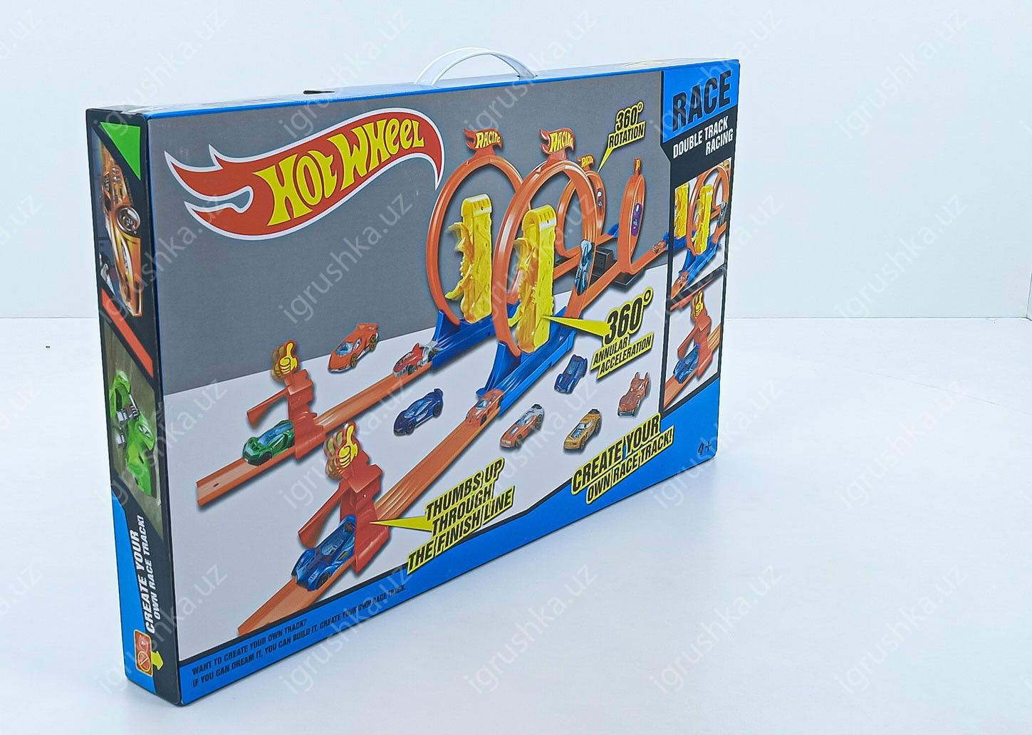 картинка Гоночный автотрек Hot Wheel коллекционная игрушечная машинка, гоночная трасса, автотрек, гараж, парковка Ралли от магазина igrushka.uz