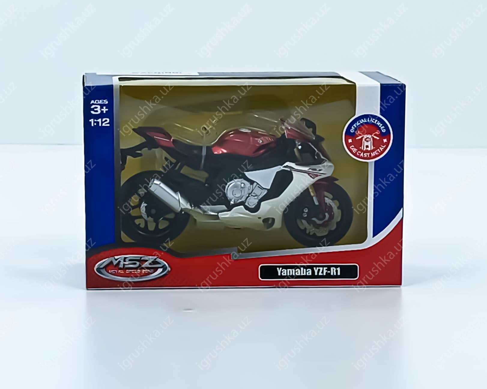 картинка Модель мотоцикла металл. Yamaha 1:12 от магазина igrushka.uz