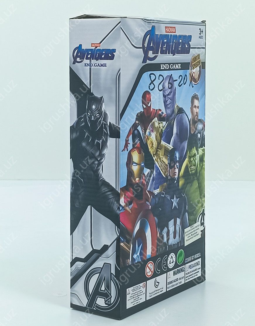 картинка Набор фигурок Мстители End Game с светом и звуком (Iron Man, Халк, Танос), 30см  от магазина igrushka.uz