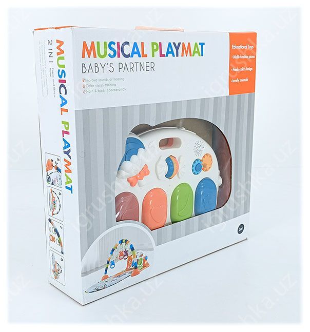 картинка Развивающие коврик MUSICAL PLAYMAT BABY'S PARTNER 2в1 от магазина igrushka.uz