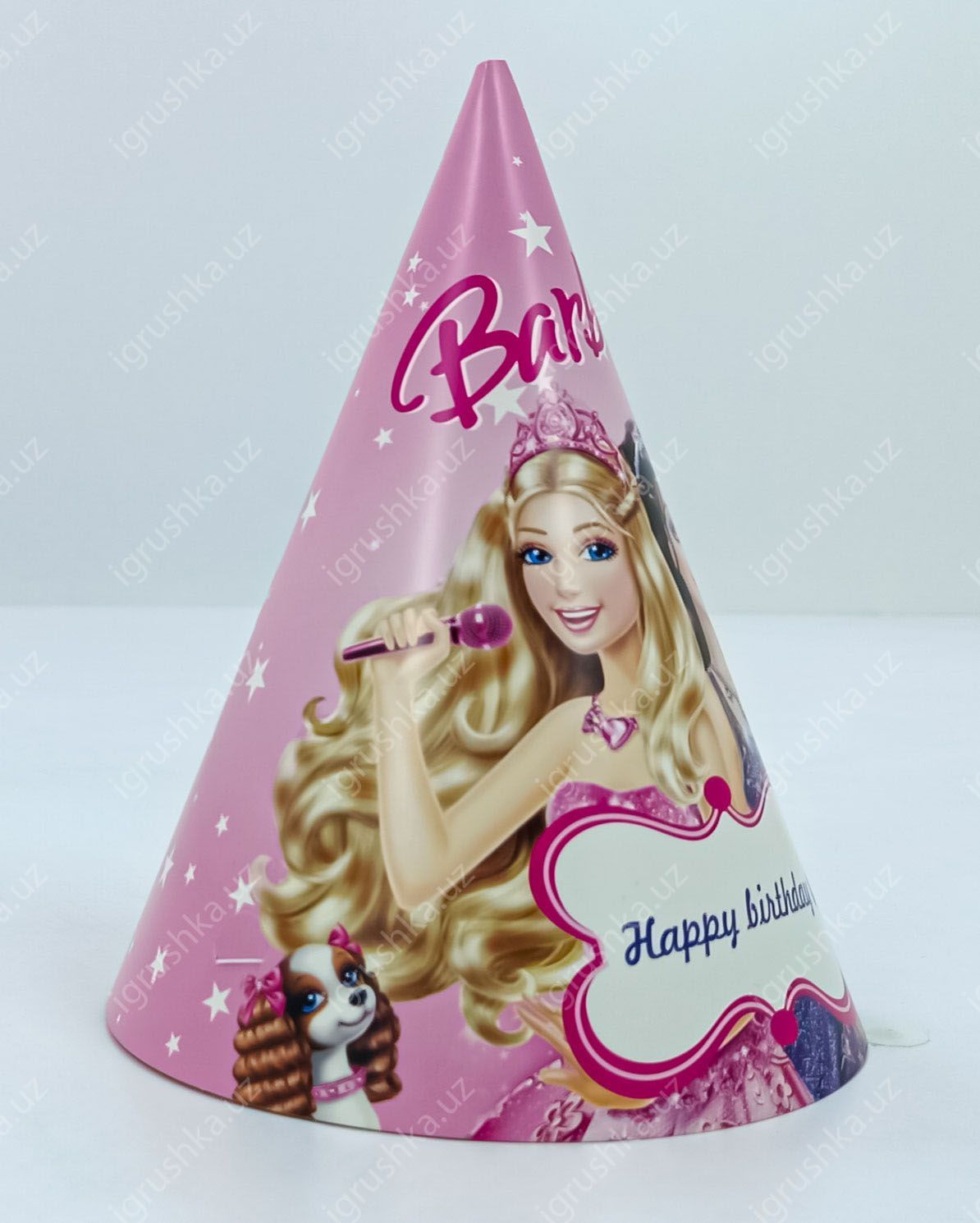 картинка Праздничные шапочки для детей - Happy birthday! Кукла барби (Цена за 1 штук) от магазина igrushka.uz
