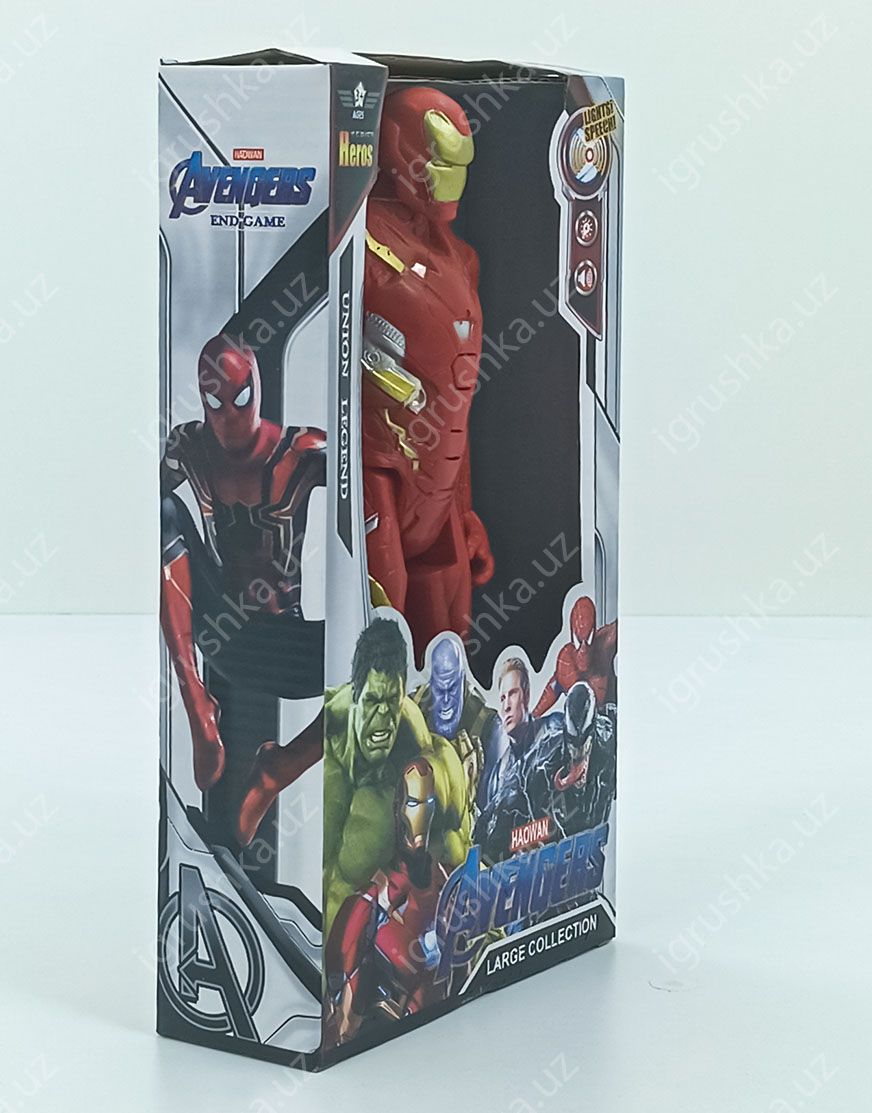 картинка Набор фигурок Мстители End Game с светом и звуком (Iron Man, Халк, Танос), 30см  от магазина igrushka.uz