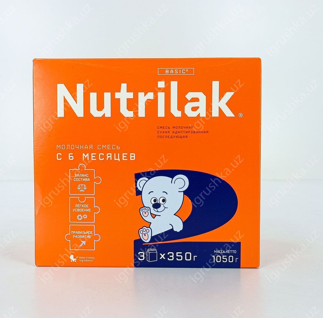 картинка Nutrilak 2 Смесь молочная сухая адаптированная последующая. Для детей с 6 до 12 месяцев 1050гр. от магазина igrushka.uz