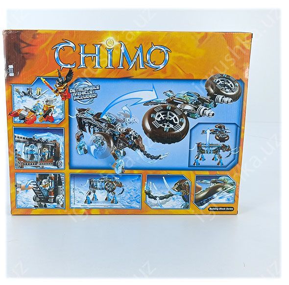 картинка Конструктор Chima «Ледяной мамонт-штурмовик Маулы» 603 деталей от магазина igrushka.uz