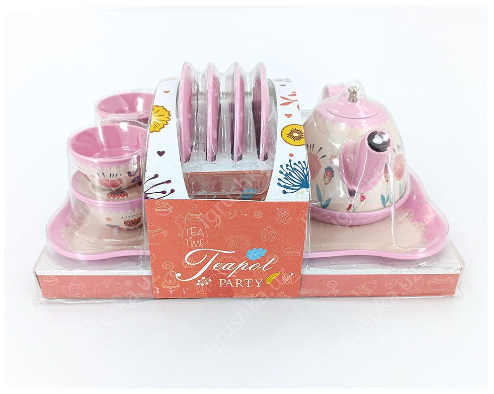 картинка Teapot PARTY Розовый чайник для воды для маленьких девочек от магазина igrushka.uz