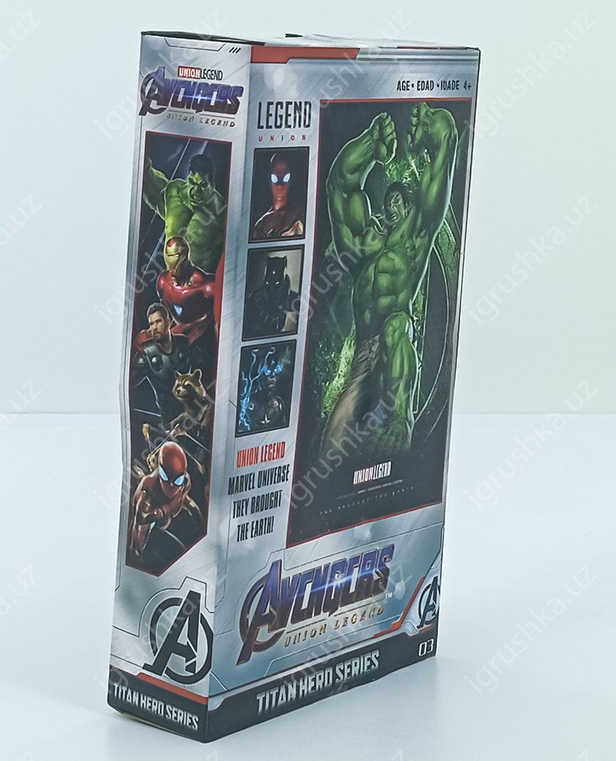 картинка Фигурки супергероев Мстители (Avengers), Детские игрушки, Халк, 30см (свет и звук) от магазина igrushka.uz