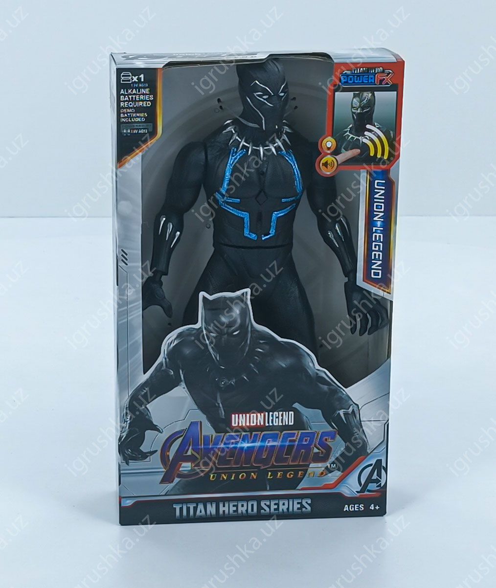 картинка 29см Фигурка Черная Пантера Titan Hero Series со светом и звуком (Union Legend) от магазина igrushka.uz