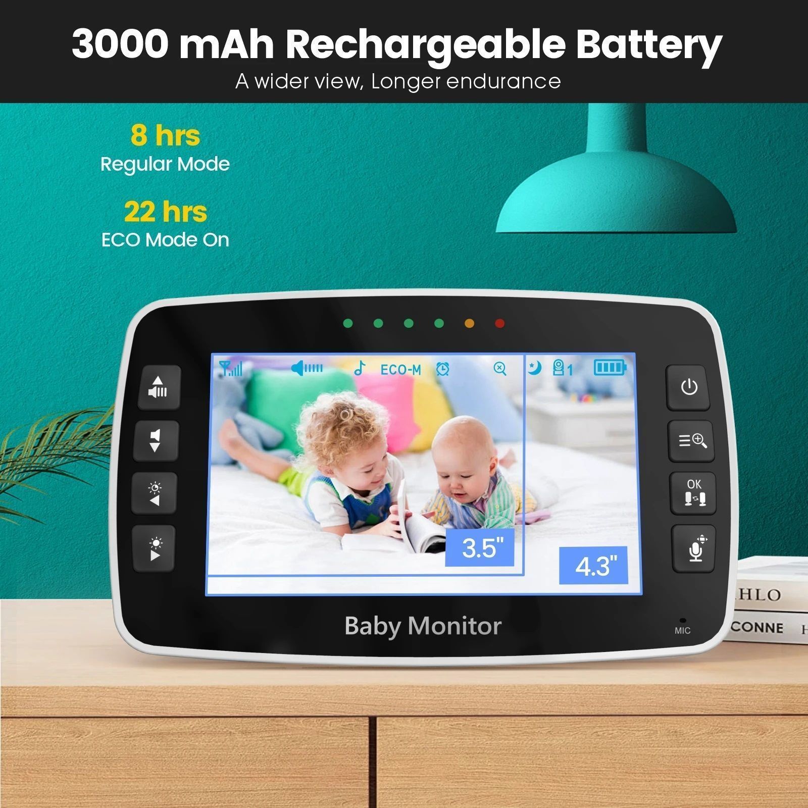 картинка 360 VIEW Video Baby Monitor SM43A от магазина igrushka.uz