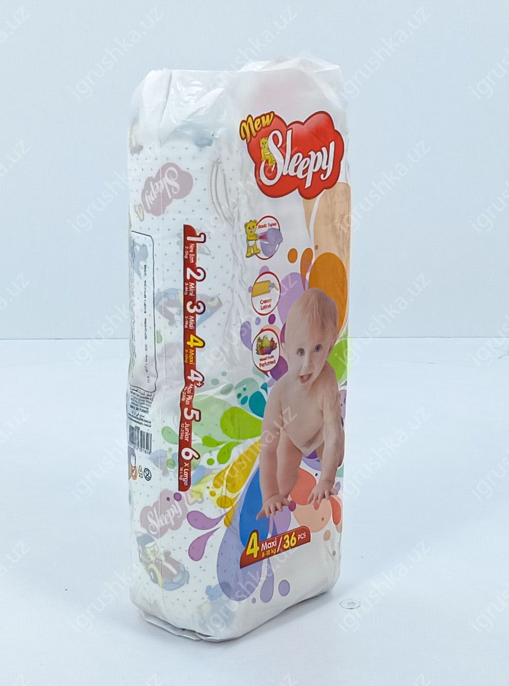 картинка Детские подгузники New Sleepy 7-14 кг 4-Макси 36 шт от магазина igrushka.uz
