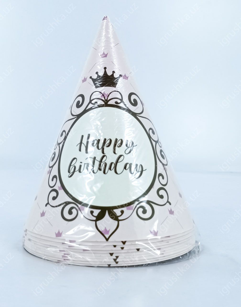 картинка Праздничные шапочки для детей - Happy birthday! Корона (Цена за 1 штук) от магазина igrushka.uz