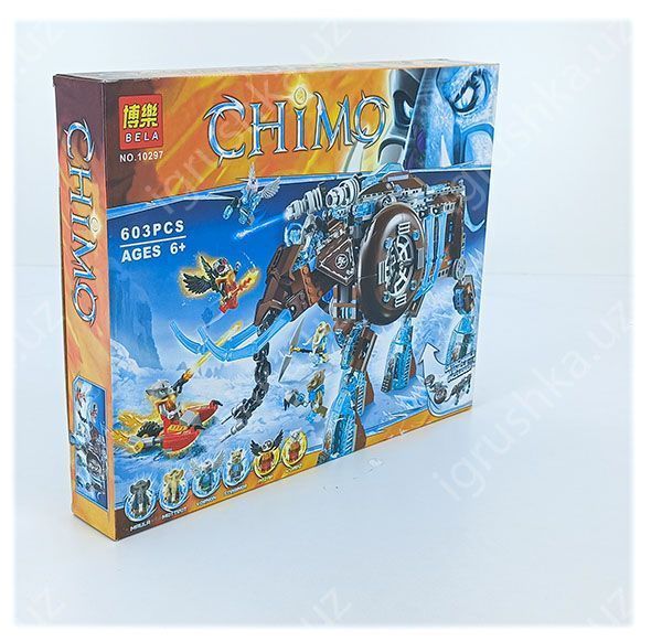 картинка Конструктор Chima «Ледяной мамонт-штурмовик Маулы» 603 деталей от магазина igrushka.uz