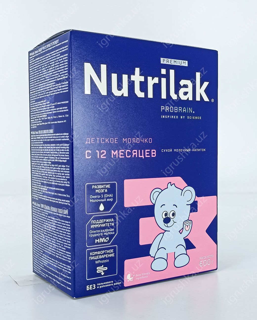 картинка NutrilakPremium 3 Детское молочко напиток молочный сухой. Для детей старше 12 месяцев 600гр. от магазина igrushka.uz