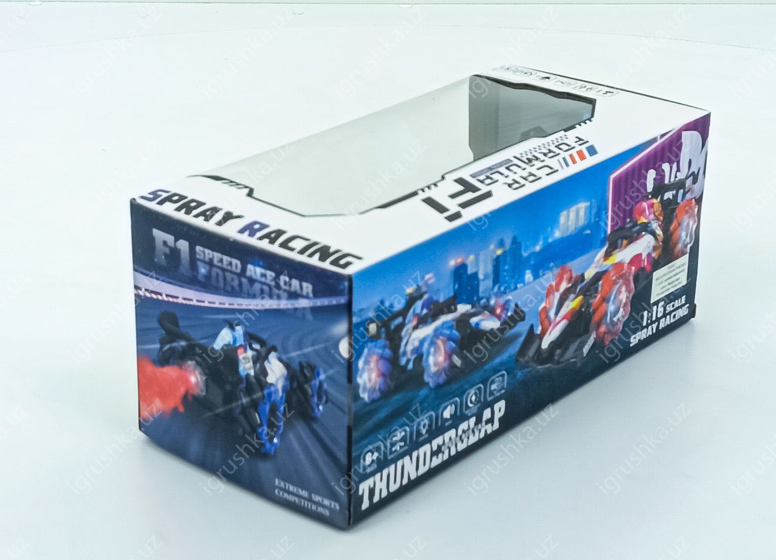 картинка Игрушка трюковая Super машинка на радиоуправлении с дымом F1 от магазина igrushka.uz