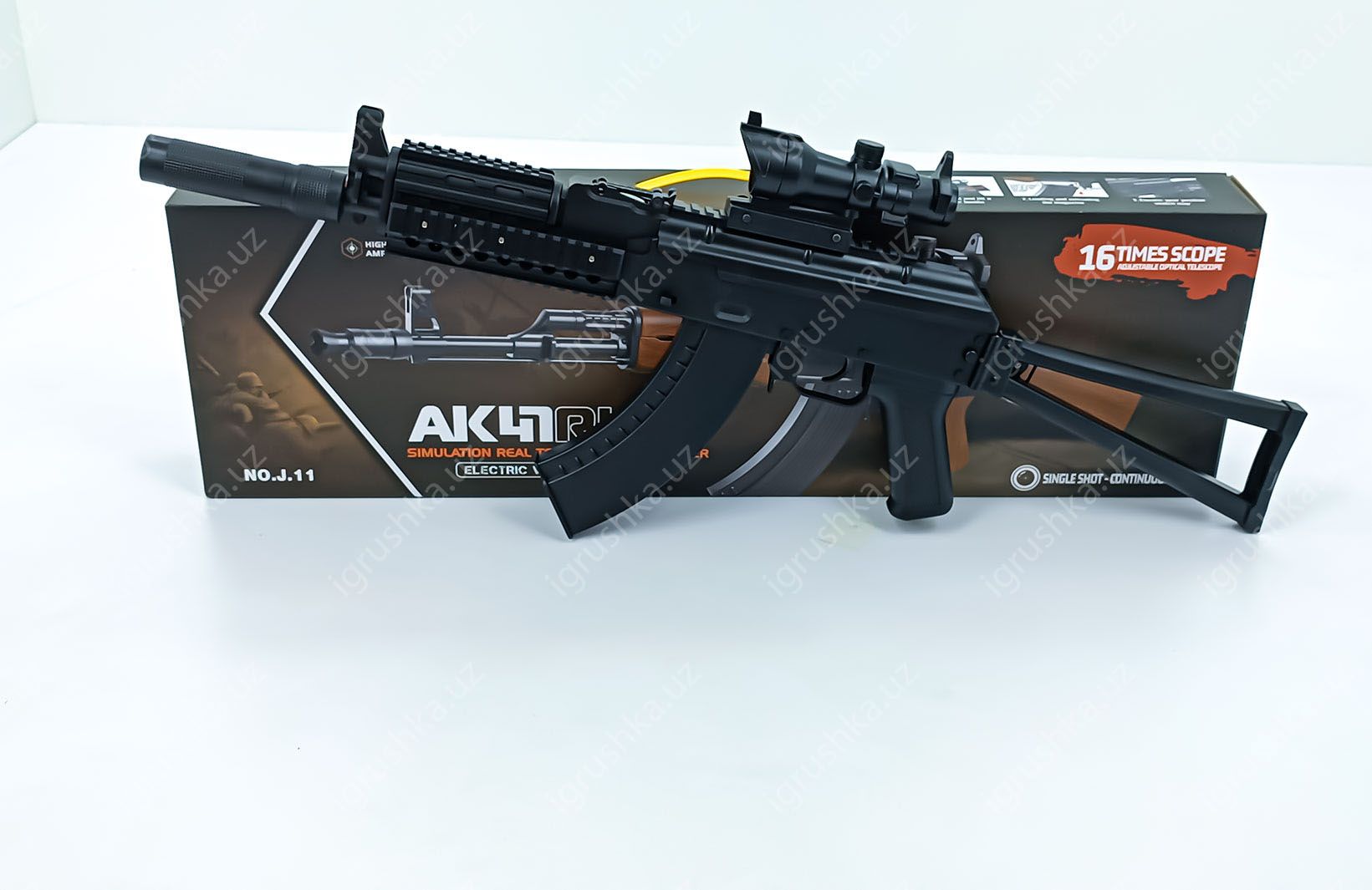картинка Детская пневматическая орбизное винтовка АК-47 NO.J.13 от магазина igrushka.uz