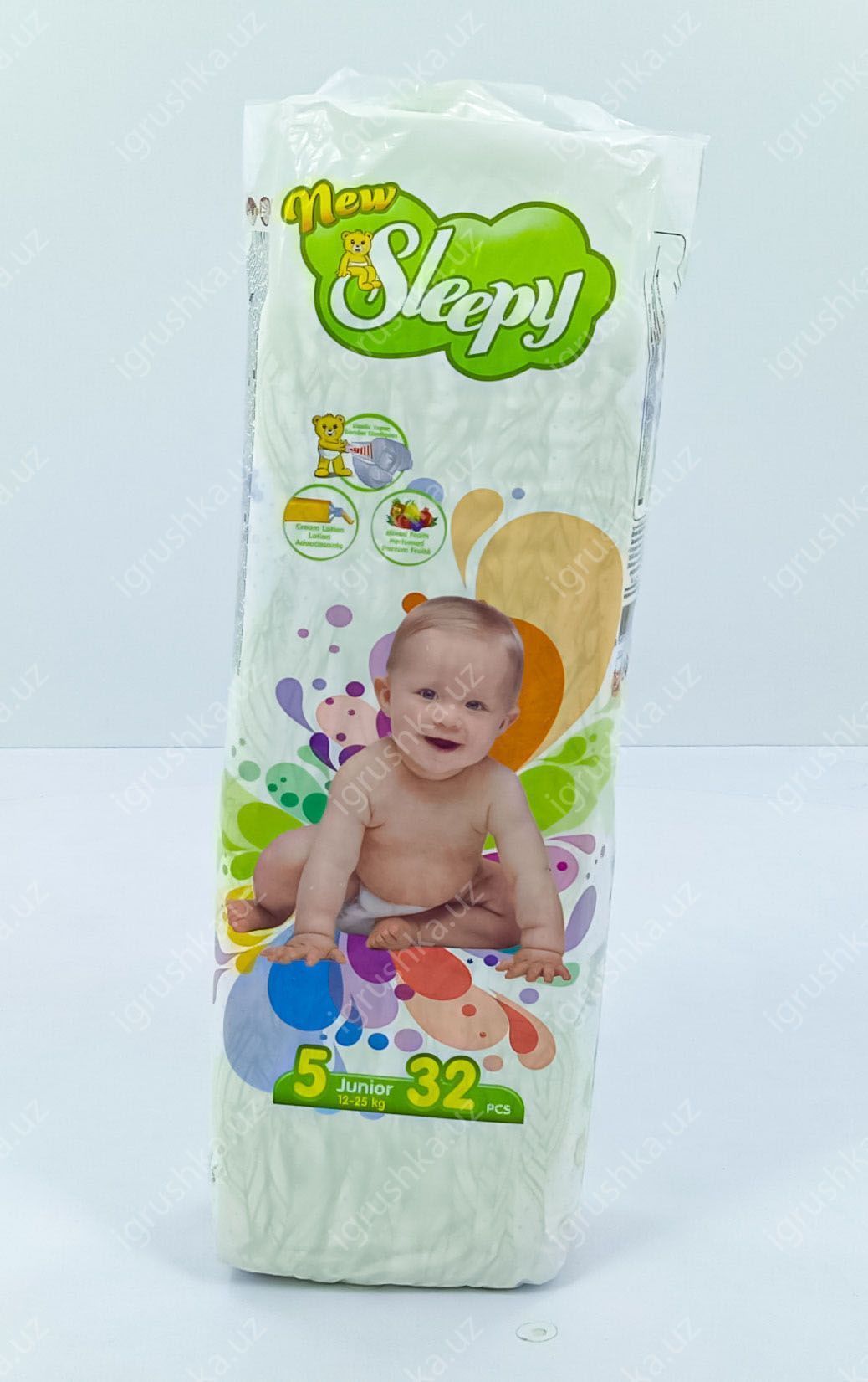 картинка Детские подгузники New Sleepy 11-18 кг 5-Младший 32 шт от магазина igrushka.uz
