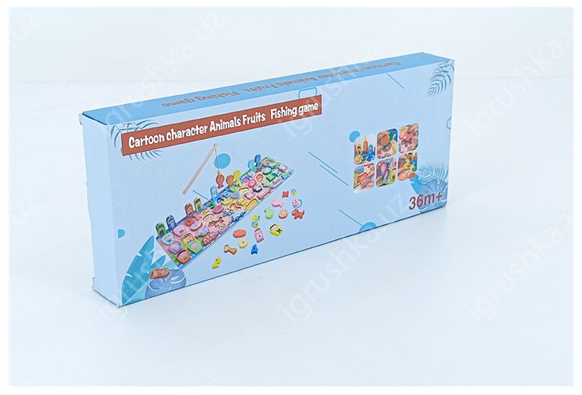 картинка Монтессори игрушки из дерева, развивающий магнитный сортер рыбалка, от магазина igrushka.uz
