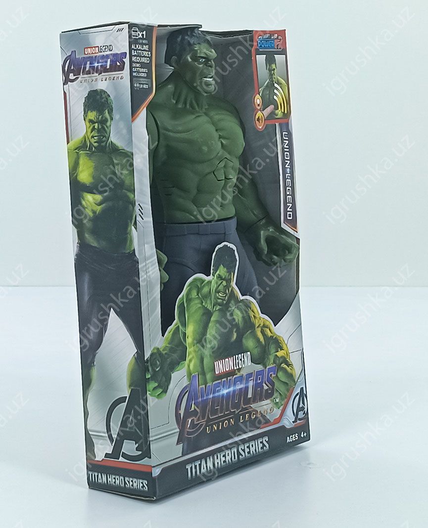 картинка Фигурки супергероев Мстители (Avengers), Детские игрушки, Халк, 30см (свет и звук) от магазина igrushka.uz