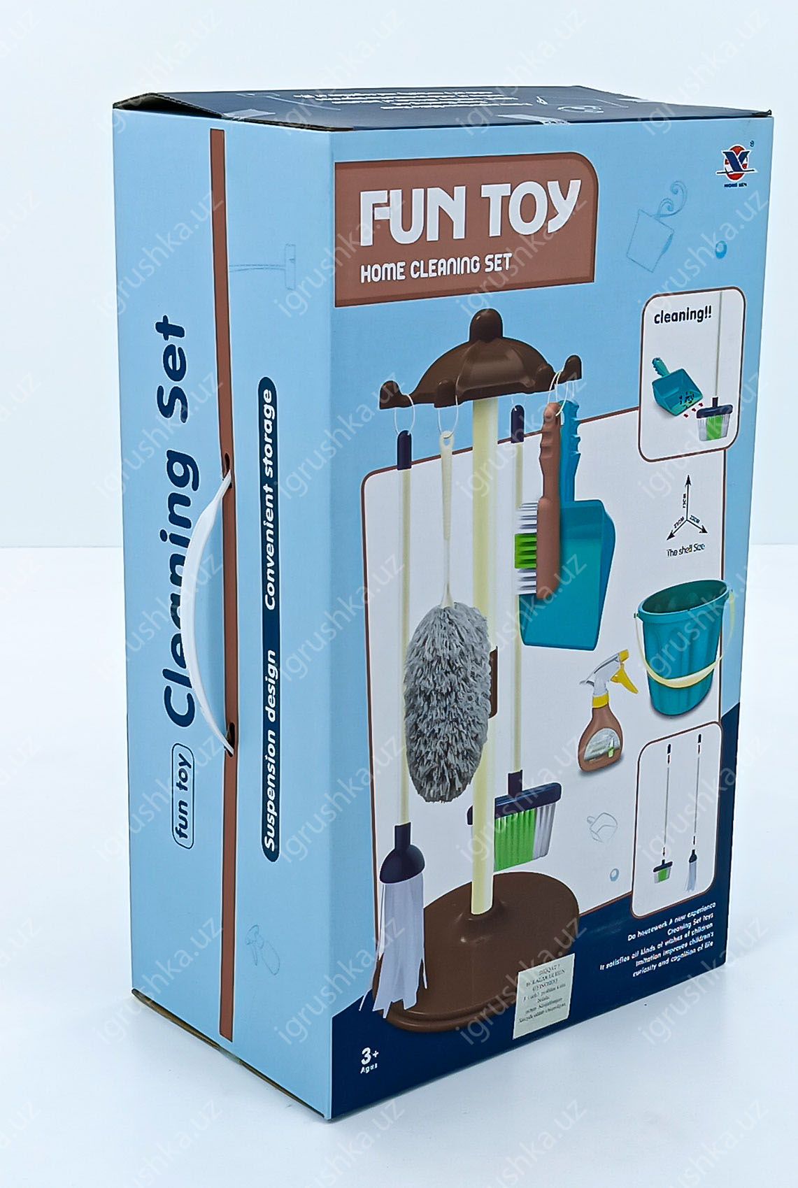 картинка Набор для уборки Fun Toy Home Cleaning с подставкой и ведром.  от магазина igrushka.uz