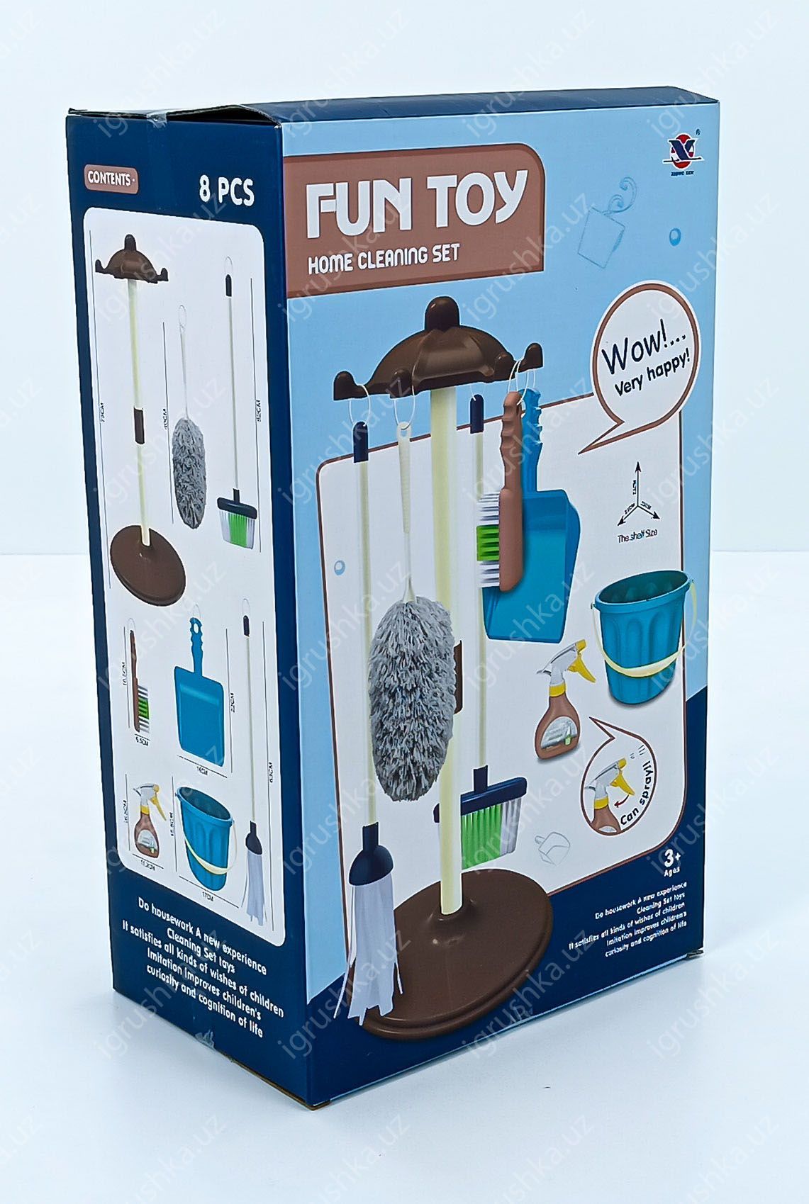 картинка Набор для уборки Fun Toy Home Cleaning с подставкой и ведром.  от магазина igrushka.uz