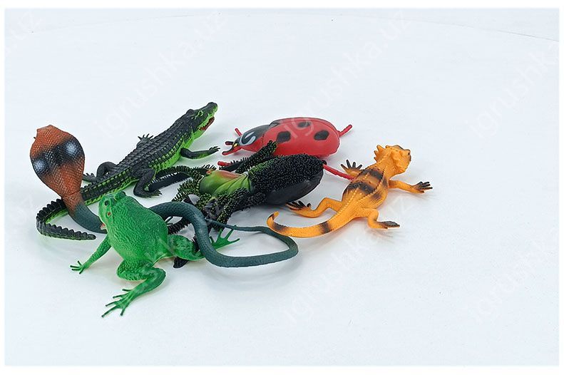 картинка  Фигурки животных "Рептилии" Natural World 8-18 см. / 6 шт. от магазина igrushka.uz