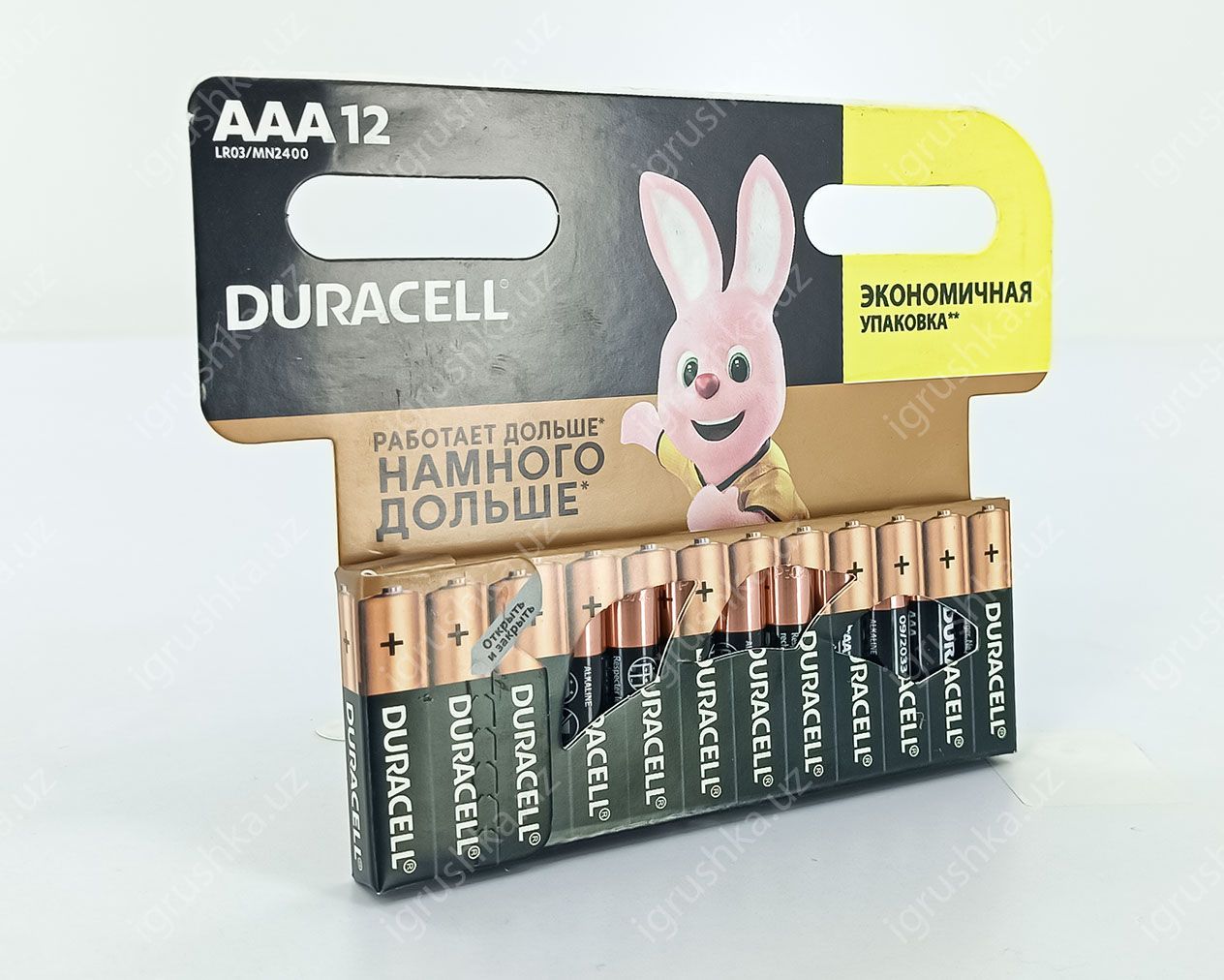 картинка Батарейка ААА мизинчиковые Duracell (12 штук в упаковке) (Цена за 1 штук) от магазина igrushka.uz