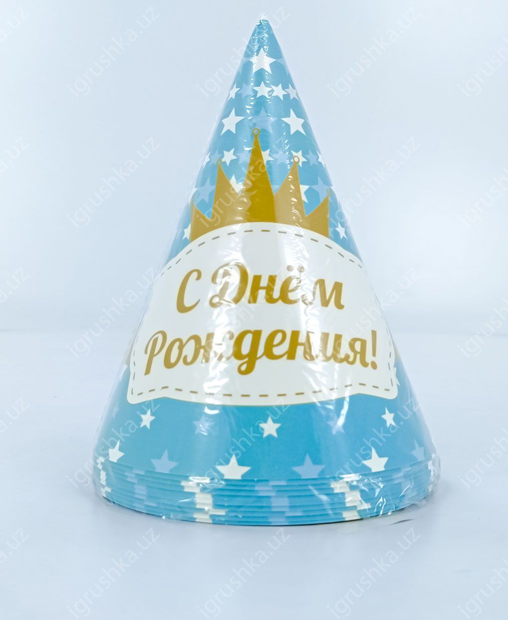 картинка Праздничные шапочки для детей - Happy birthday! Звезда (Цена за 1 штук) от магазина igrushka.uz