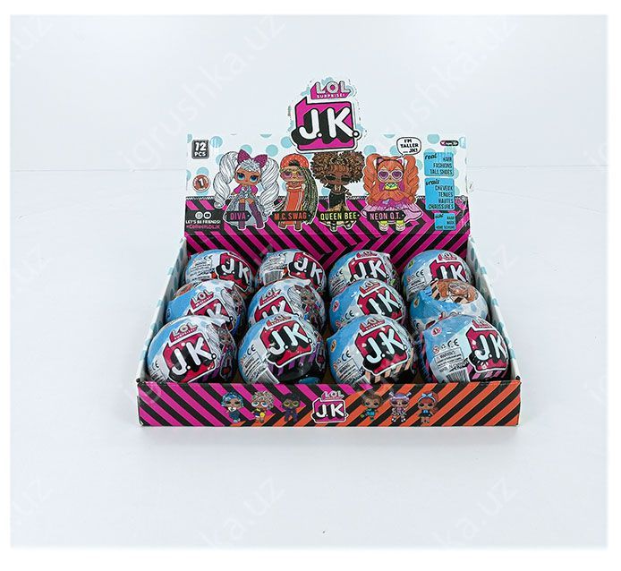 картинка Куклы LOL J.K. Series 1 в шарах.1 упак*12 штук.Ø 10 см. Цена за 1 штук. 1205 от магазина igrushka.uz