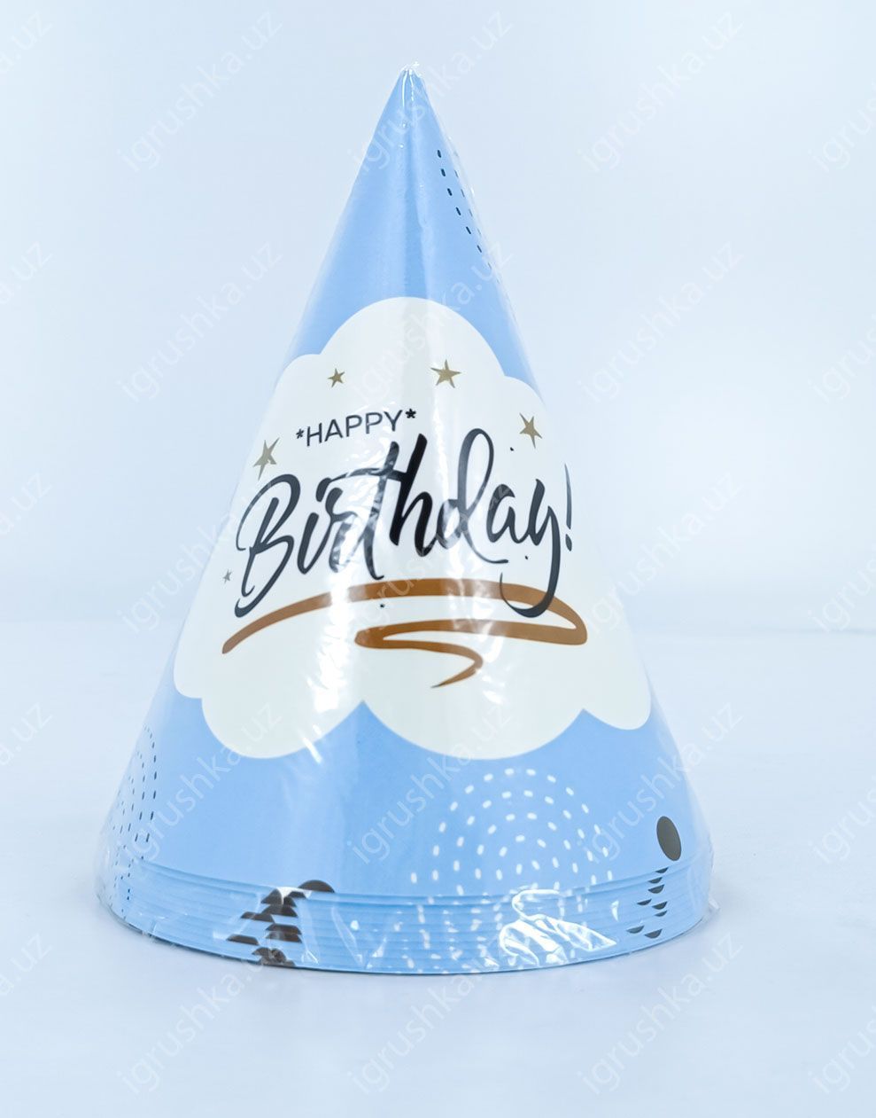 картинка Праздничные шапочки для детей - Happy birthday! Круг (Цена за 1 штук) от магазина igrushka.uz