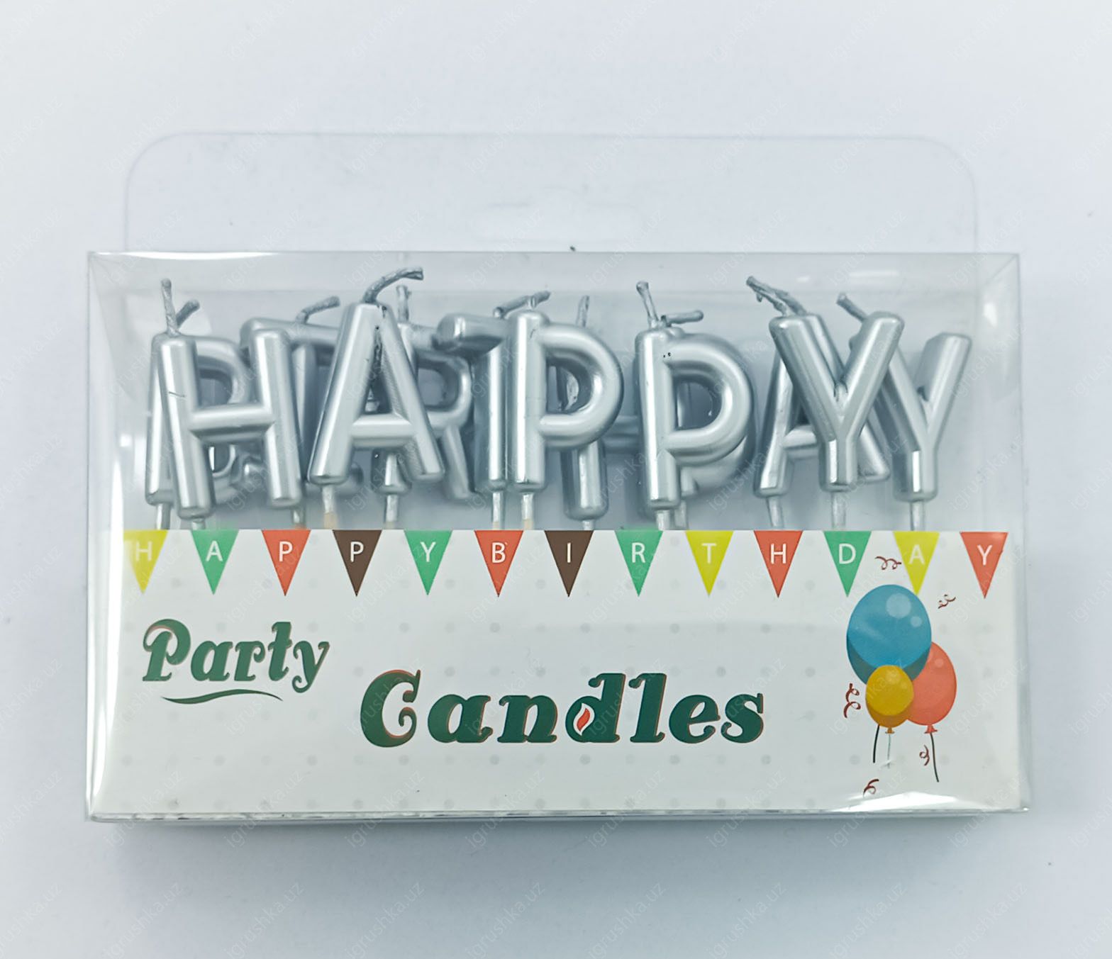 картинка Свечи для торта буквы "Happy birthday" от магазина igrushka.uz