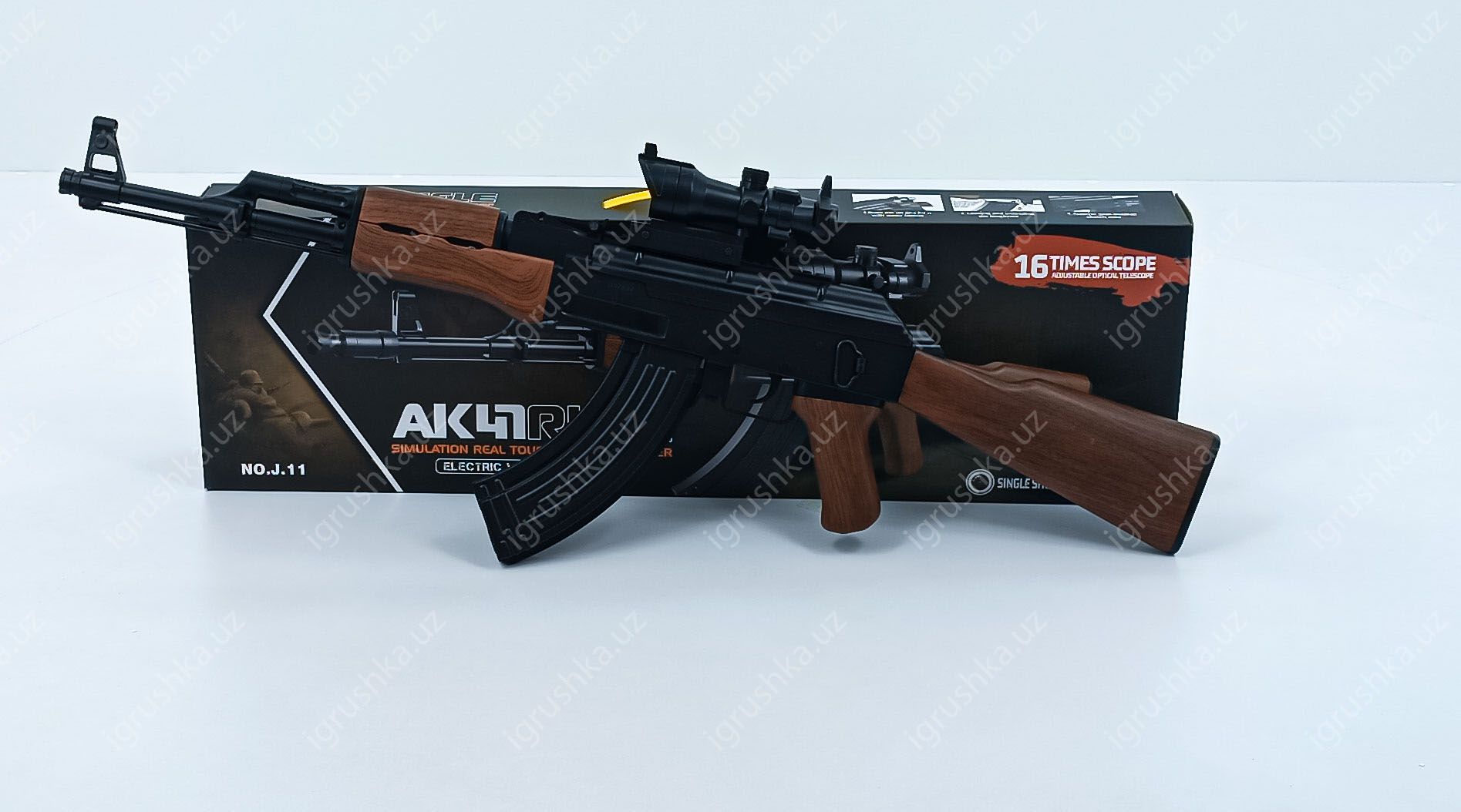 картинка Детская пневматическая орбизное винтовка АК-47 NO.J.11 от магазина igrushka.uz