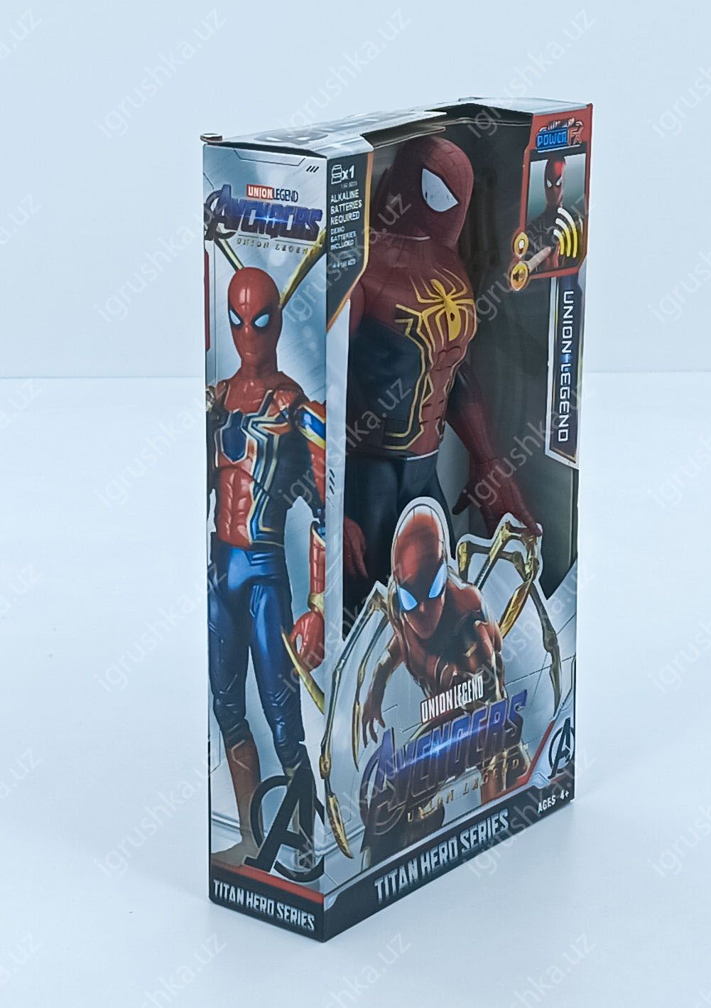 картинка 29см Фигурка Человека-паука (Iron Spider) Titan Hero Series со светом и звуком от магазина igrushka.uz