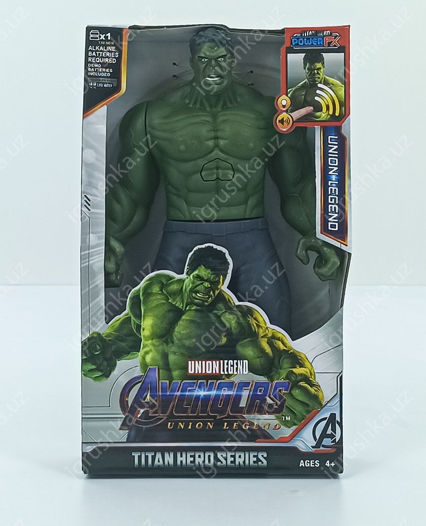 картинка Фигурки супергероев Мстители (Avengers), Детские игрушки, Халк, 30см (свет и звук) от магазина igrushka.uz
