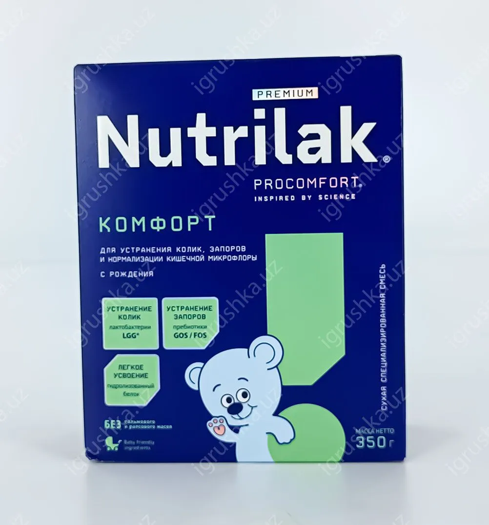 картинка Nutrilak Premium КОМФОРТ при функциональных нарушениях пищеварения (колики, запоры). С рождения 350гр. от магазина igrushka.uz