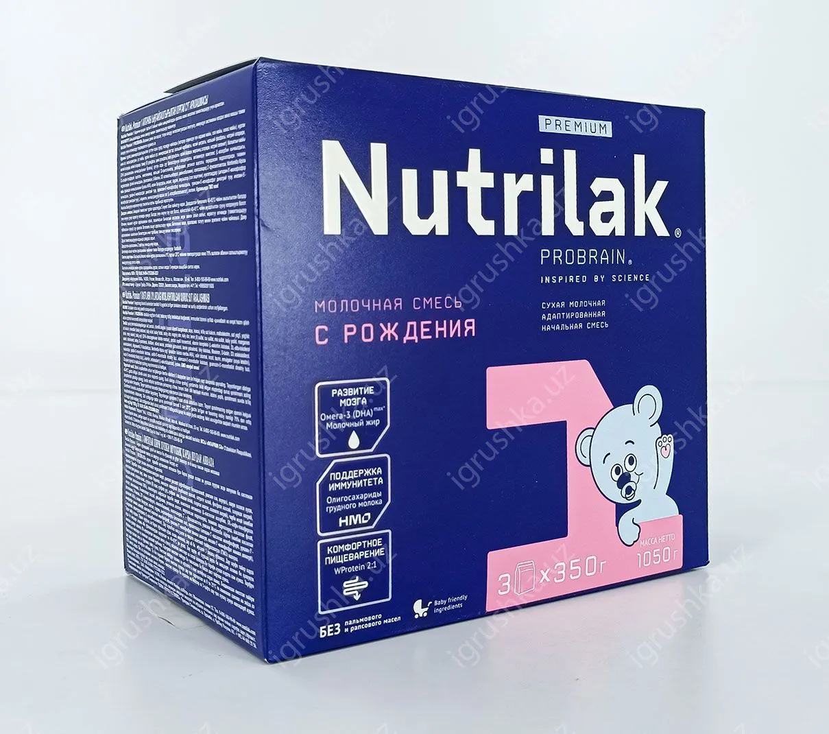 картинка Nutrilak Premium 1 Смесь молочная сухая адаптированная начальная. Для детей с 0 до 6 месяцев 1050гр. от магазина igrushka.uz