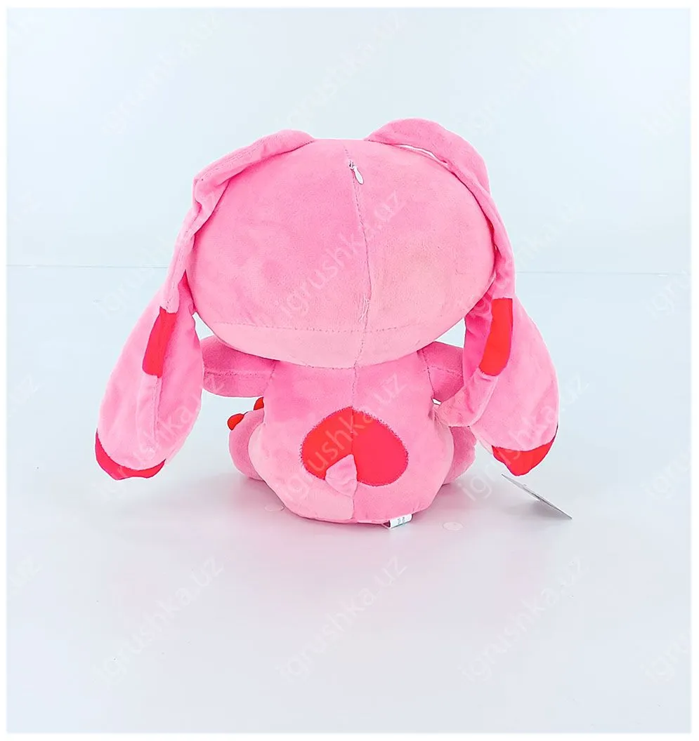 картинка Детская игрушка-подушка из холлофайбера Стич Ангел 28 см Розовая, Игрушка обнимашка для сна Лило и Стич от магазина igrushka.uz