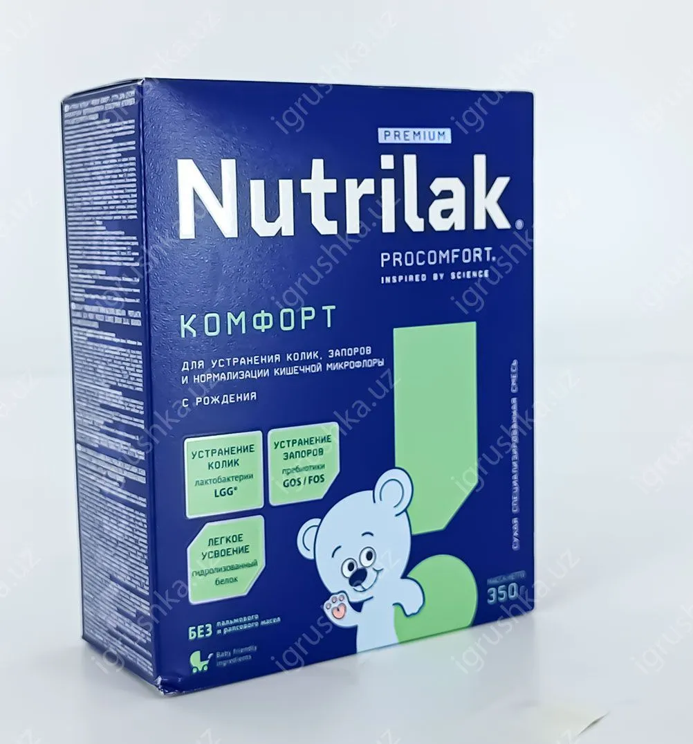 картинка Nutrilak Premium КОМФОРТ при функциональных нарушениях пищеварения (колики, запоры). С рождения 350гр. от магазина igrushka.uz