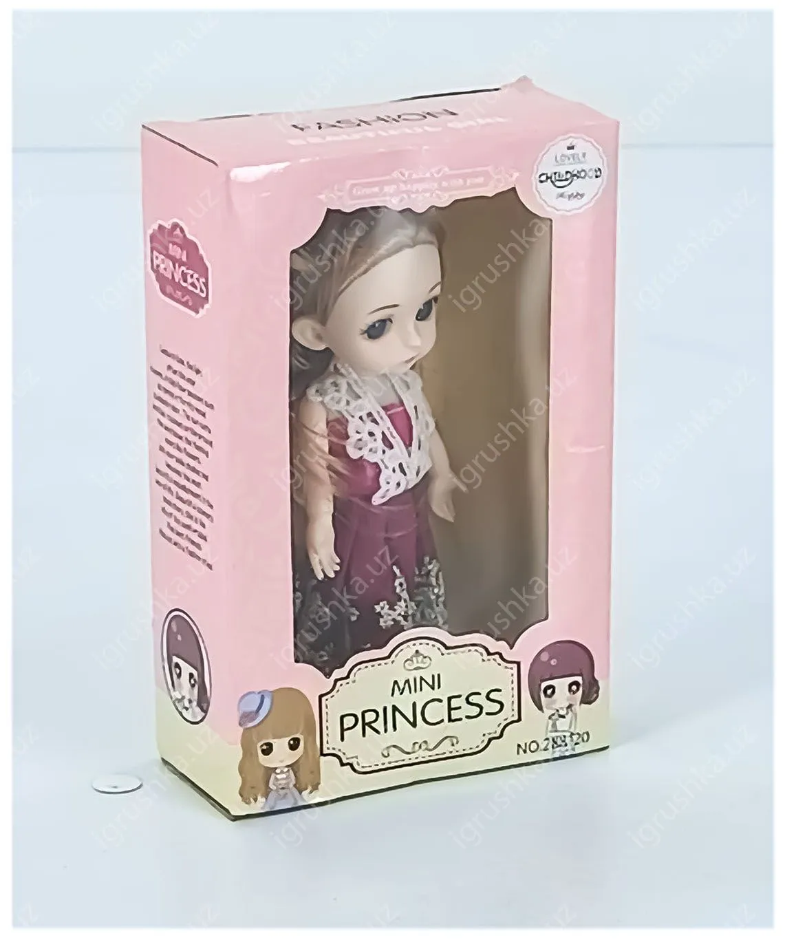 картинка Кукла шарнирная, 16 см, для девочек MINI PRINCESS от магазина igrushka.uz